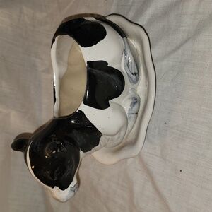 Vintage cow planter